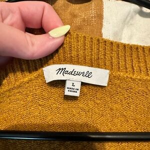 Mustard cardigan size L, for sale!